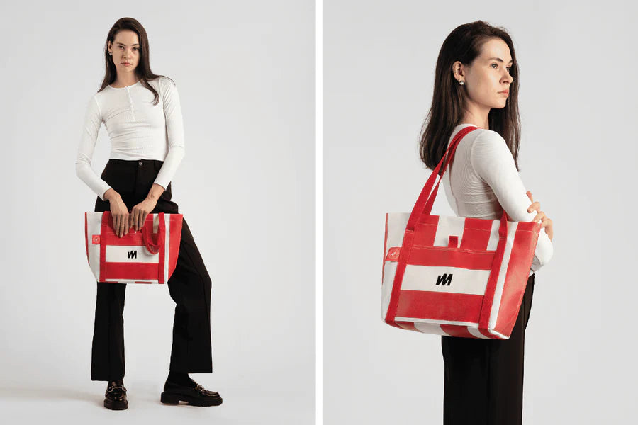 McWilliam's Tote (Red & Navy)