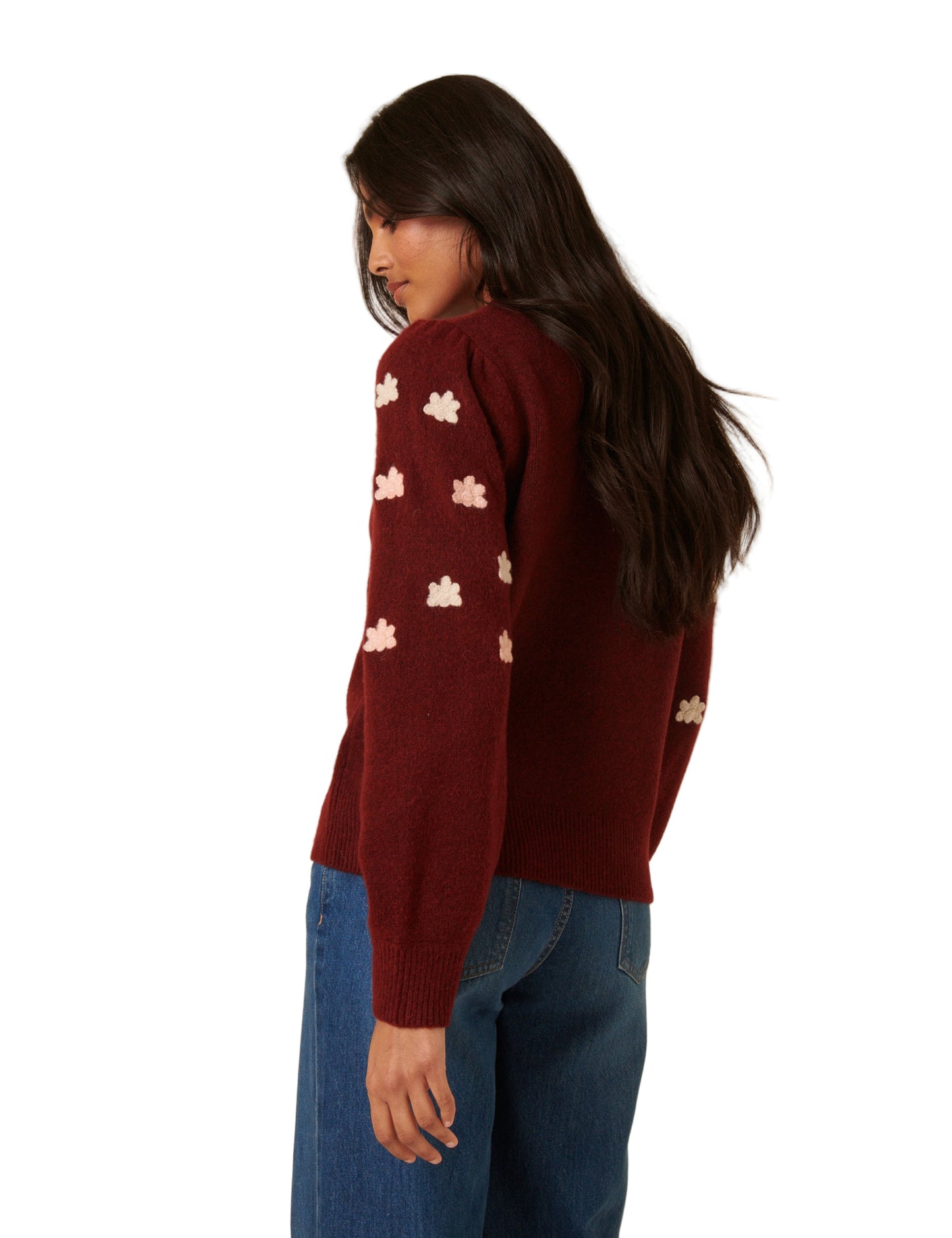 Embroidered Yoke Jumper
