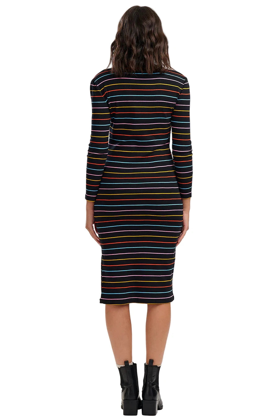 Jersey Rib Midi Dress
