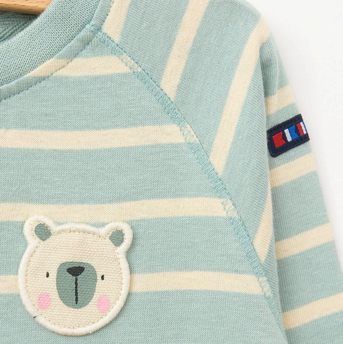 Striped Bear Babygrow