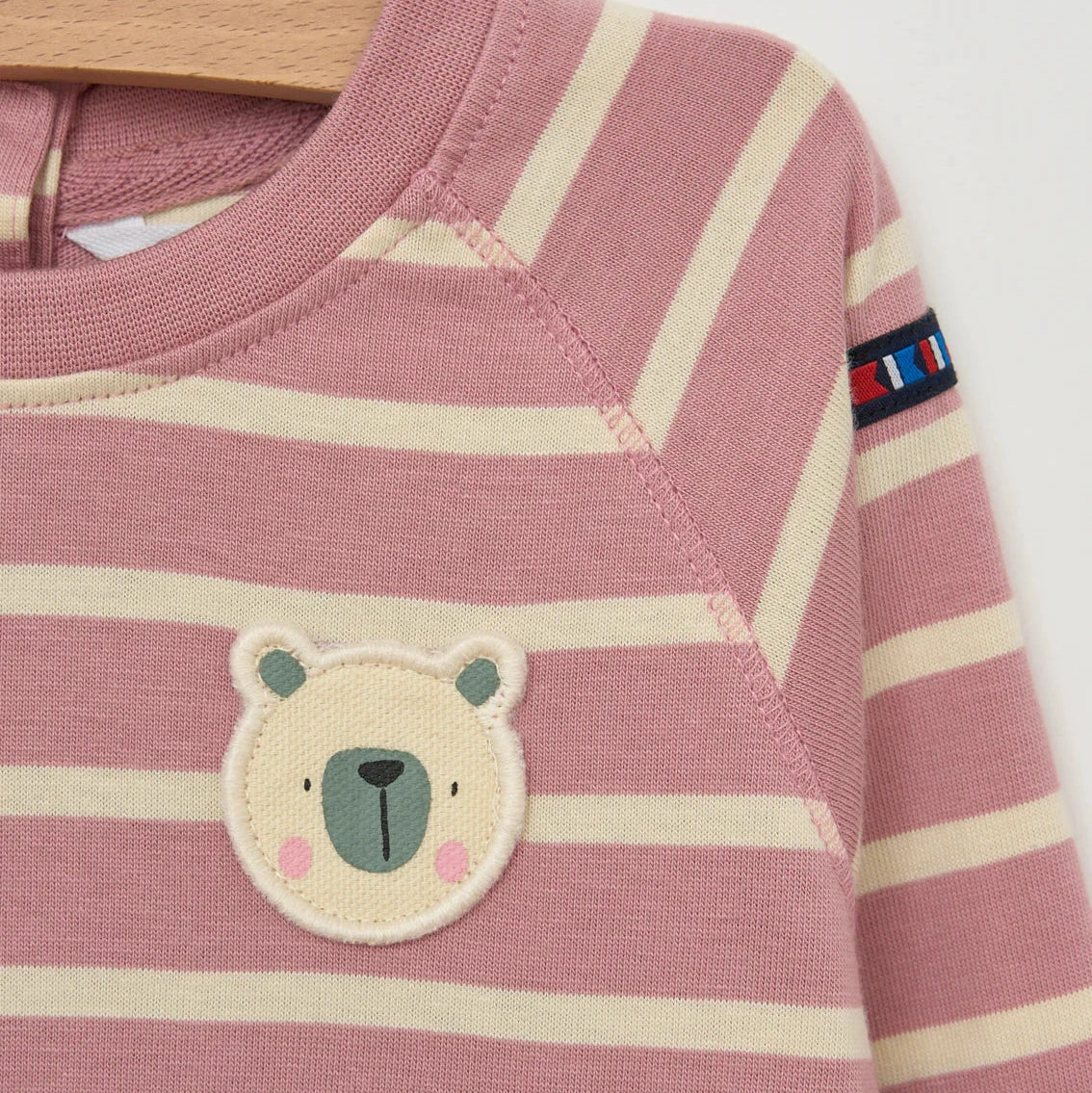 Striped Bear Babygro