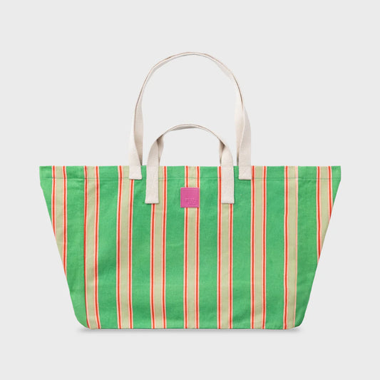 Green Stripe Tote