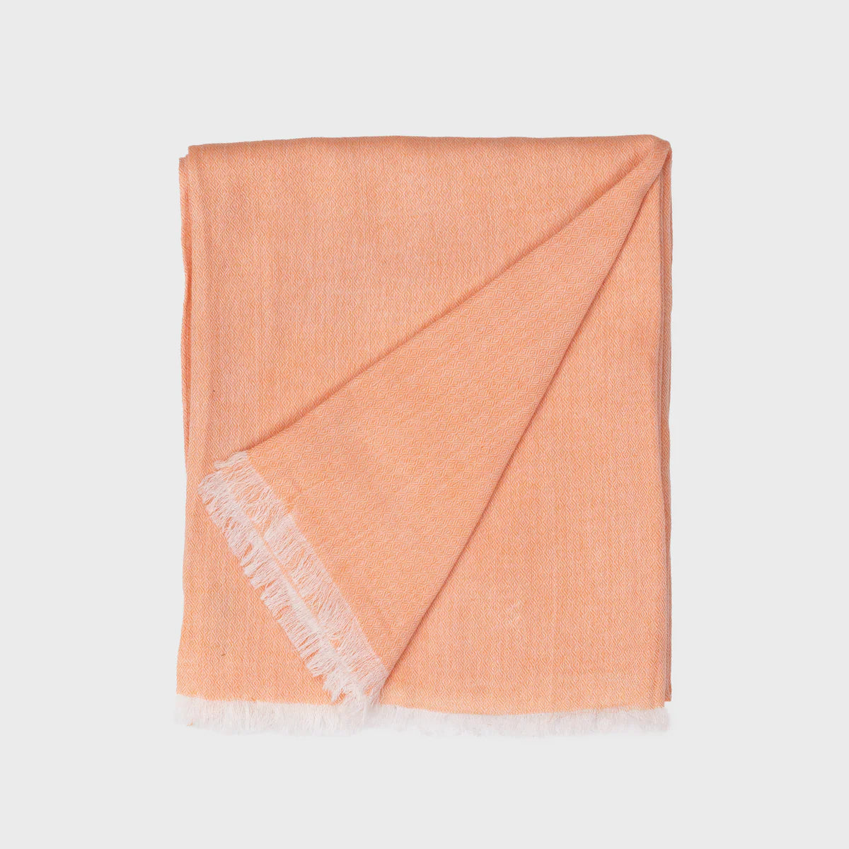 Orange Jacquard Scarf