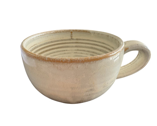 Dunbeacon Pottery Mug Woodland Bog Cotton White