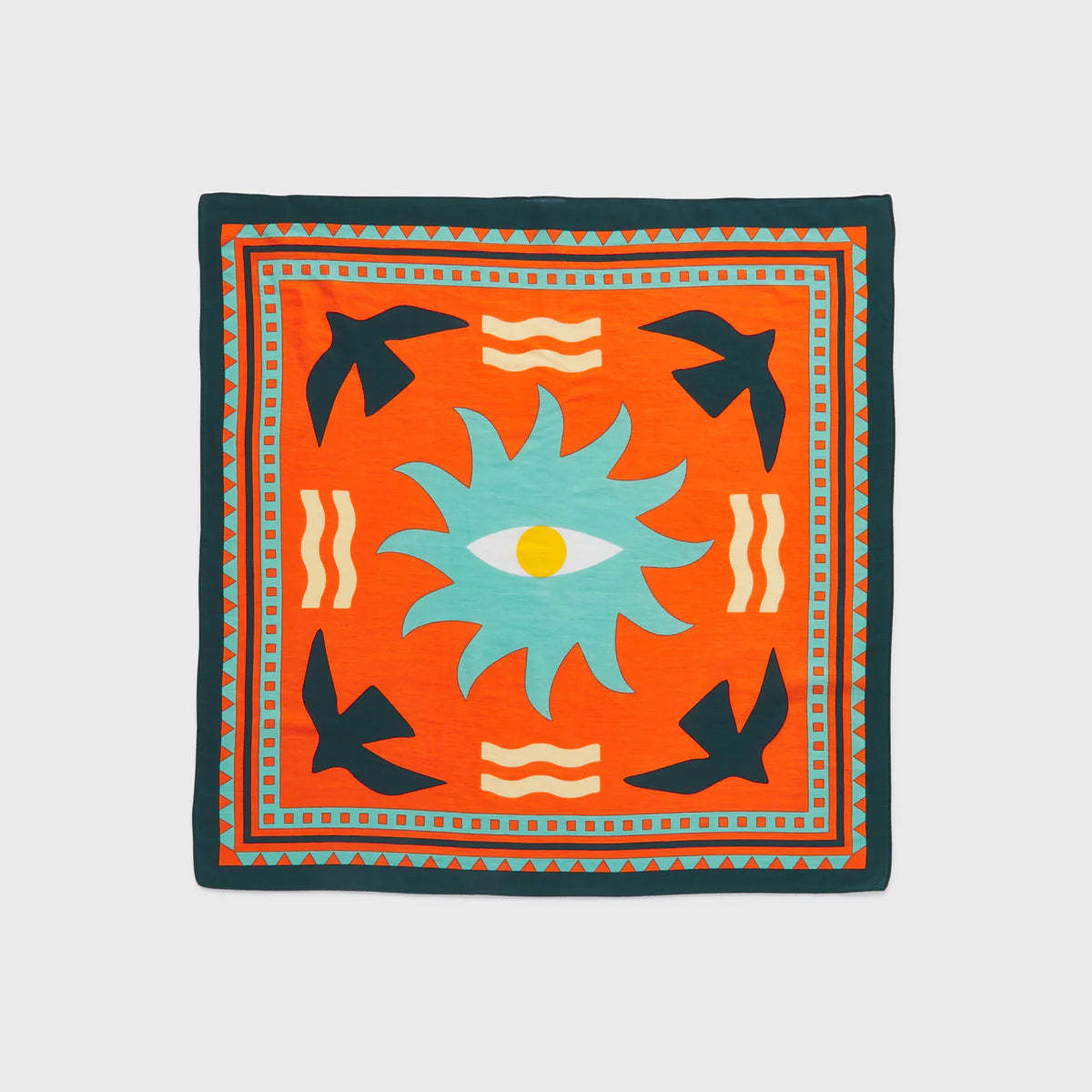 Orange Pattern Scarf